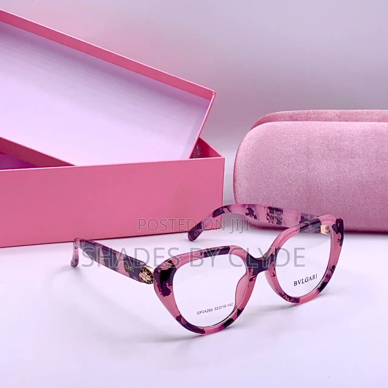Authentic Bvlgari Eyeglasses -Translucent Frame -Gradient Lenses -New!