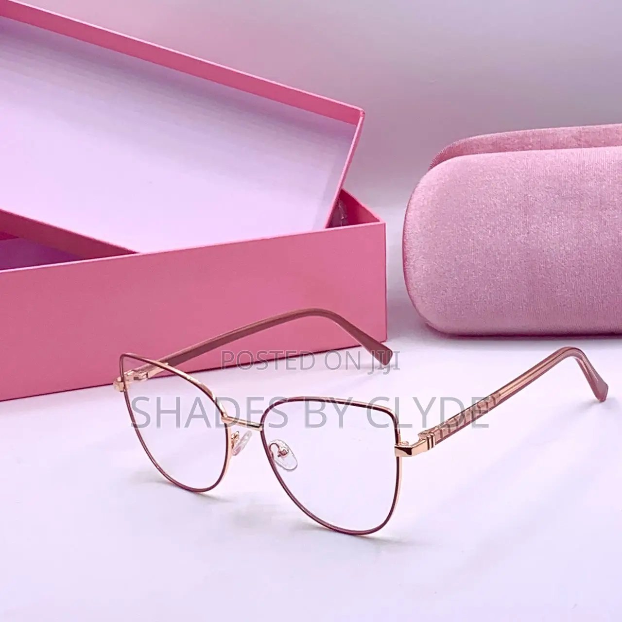  Bvlgari Eyeglasses - Rose Gold Cat-Eye - New! 