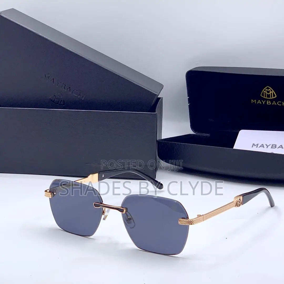 Luxury Maybach Sunglasses-Gold Frame, Brown Gradient-Unbeatable Price!