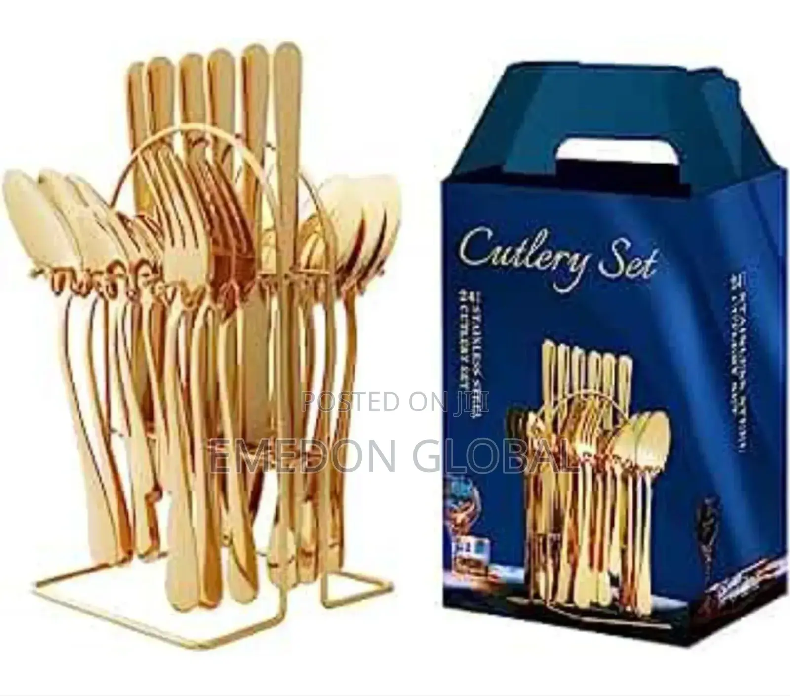 24pcs Golden Spoon Set