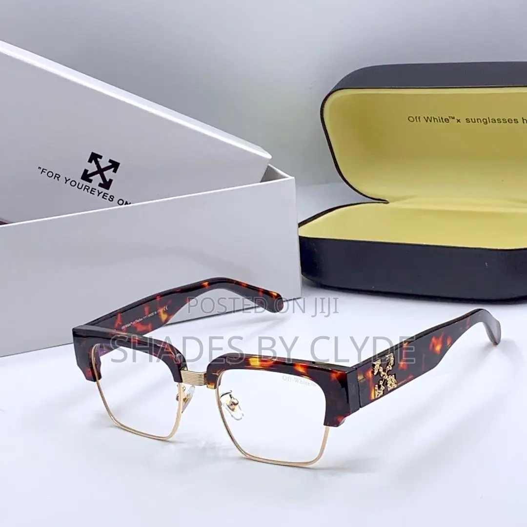 Off-White Sunglasses -Frames With Gold Accents - Brand New, Authentic!