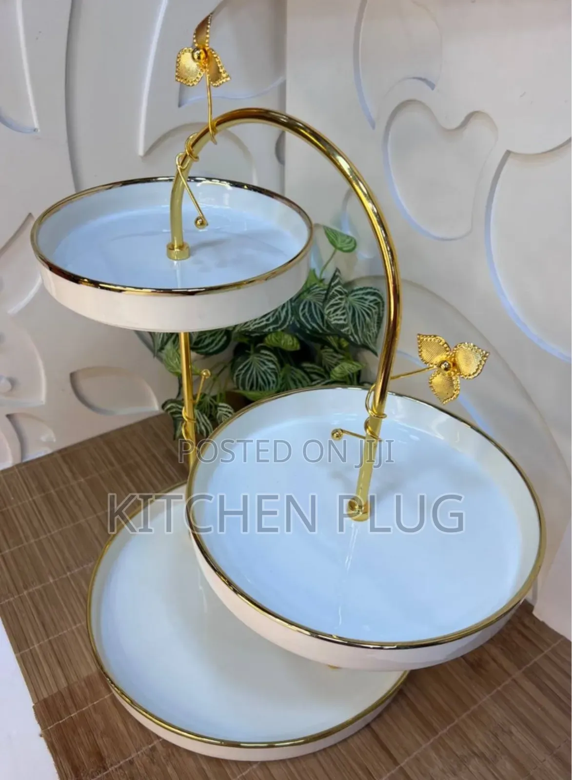 Three-Tier Ceramic Serving / Display Stand