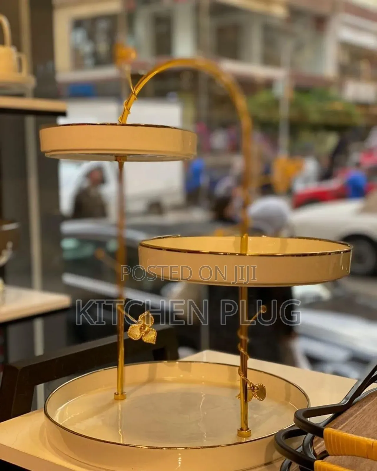 Three-Tier Ceramic Serving / Display Stand