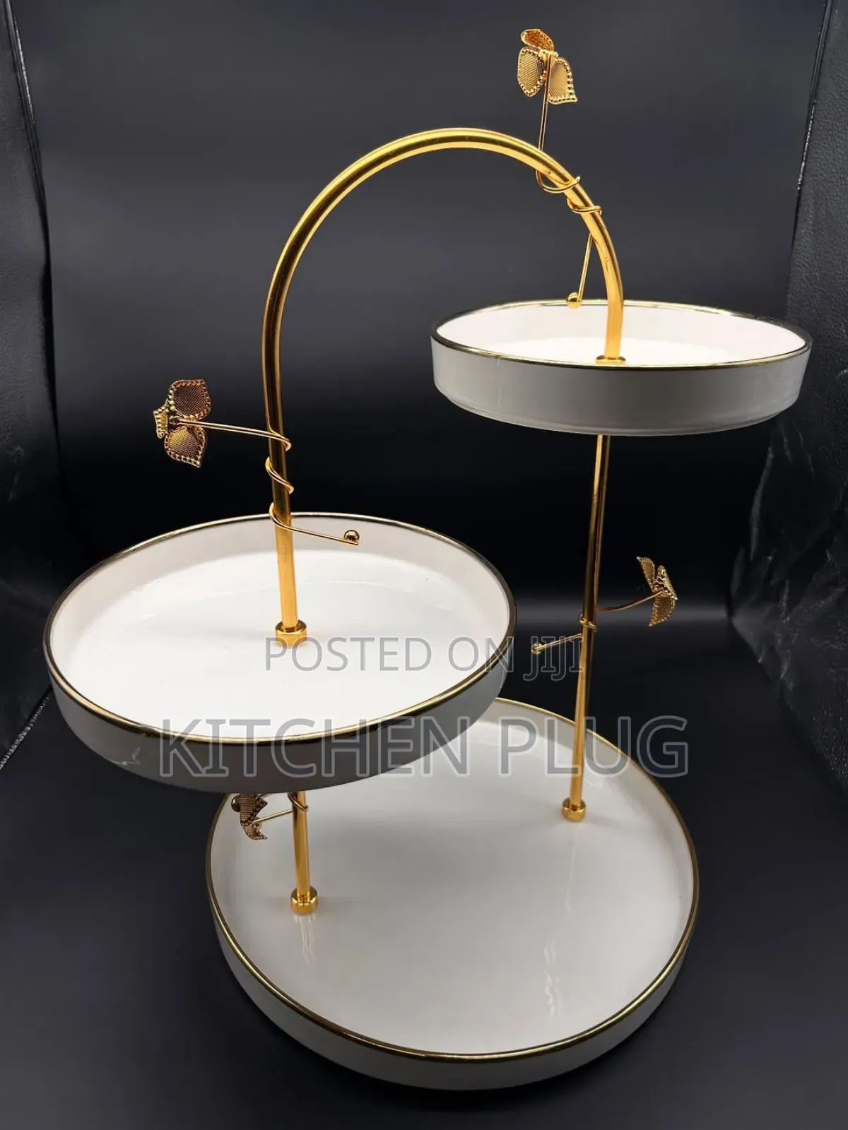 Three-Tier Ceramic Serving / Display Stand