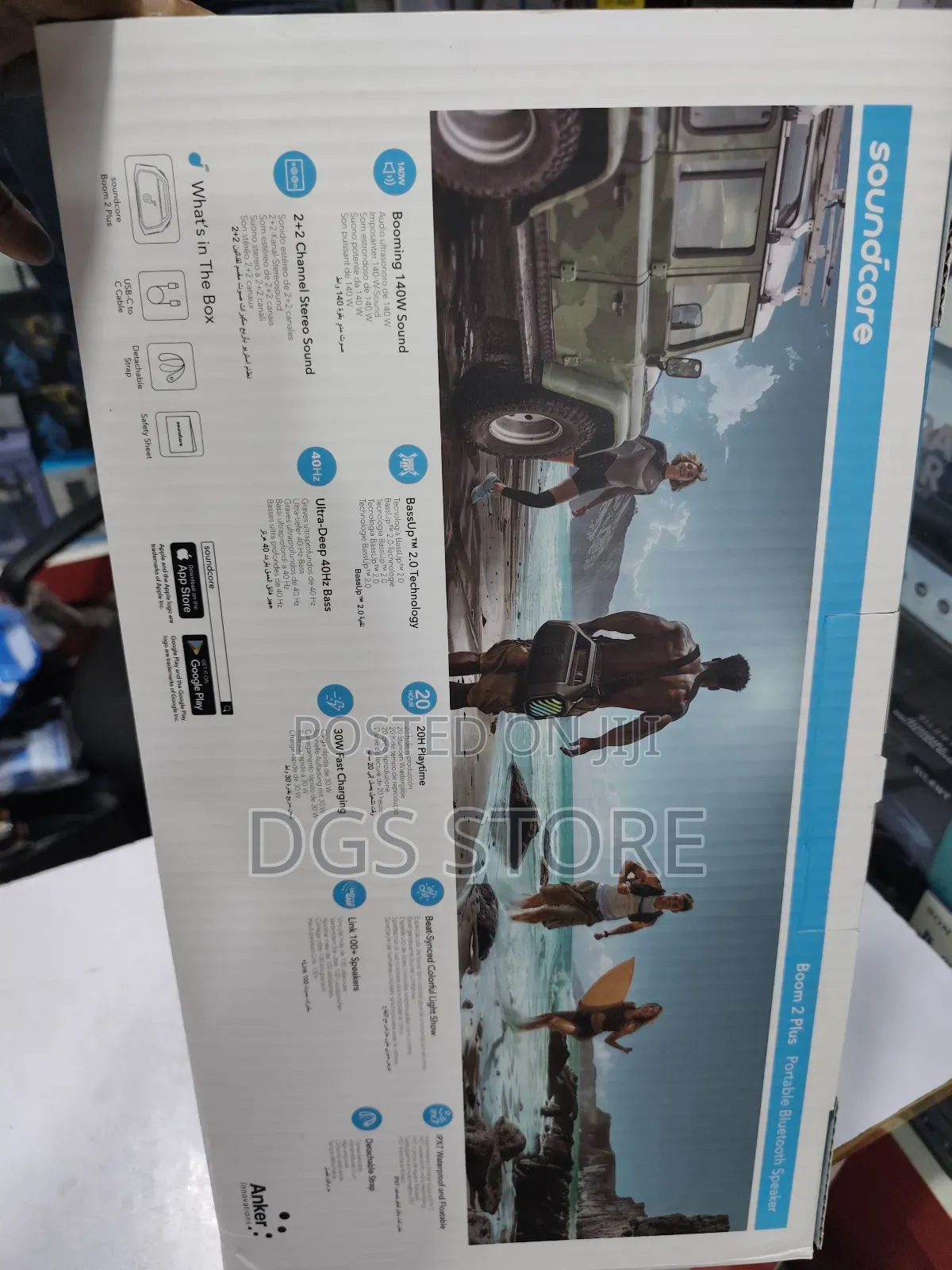Anker Soundcore Boom 2 Plus 140w 2+2 Stereo Bluetooth Speaker