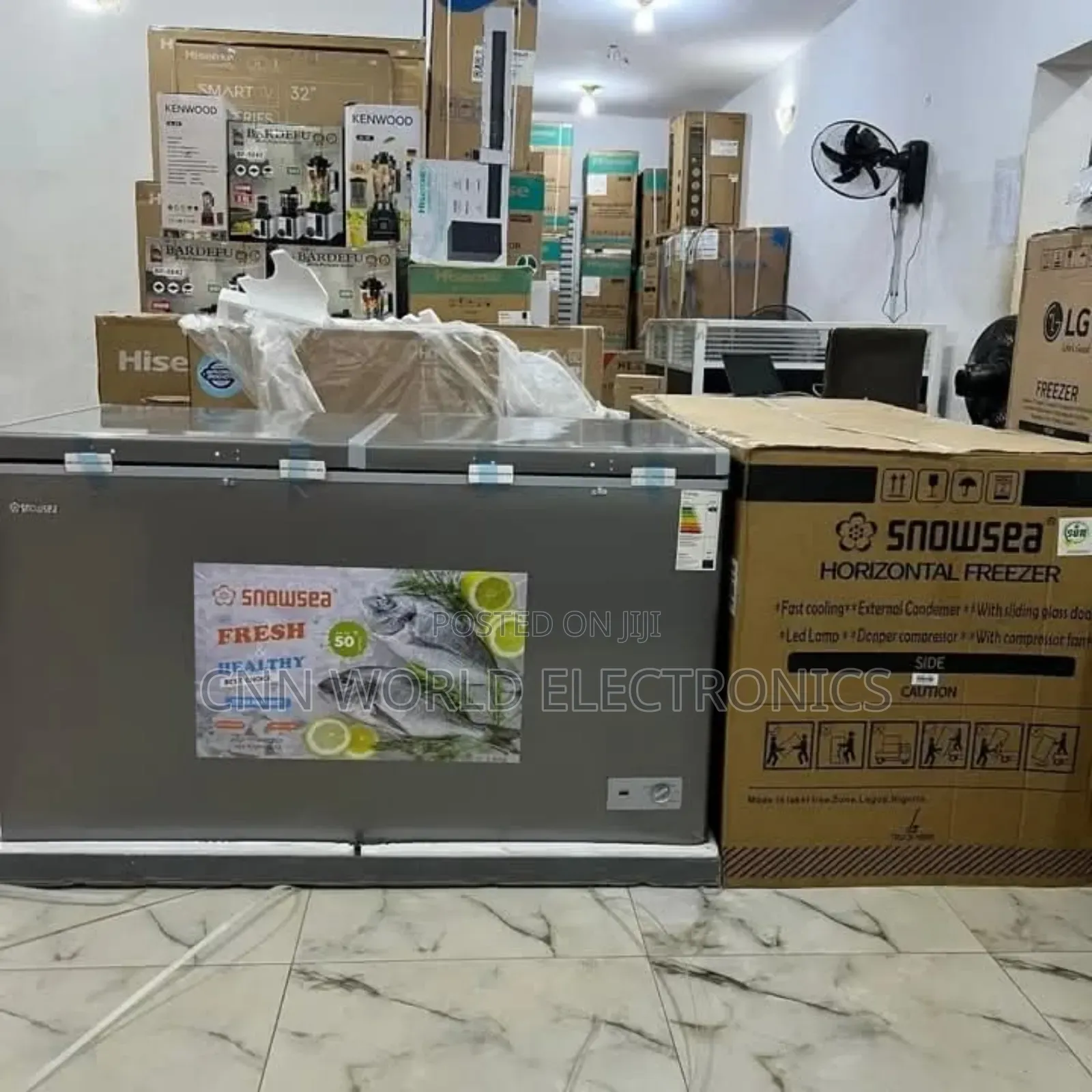 High Quality Snowsea 500l Double Door Freezer Faster Cooling Warranty