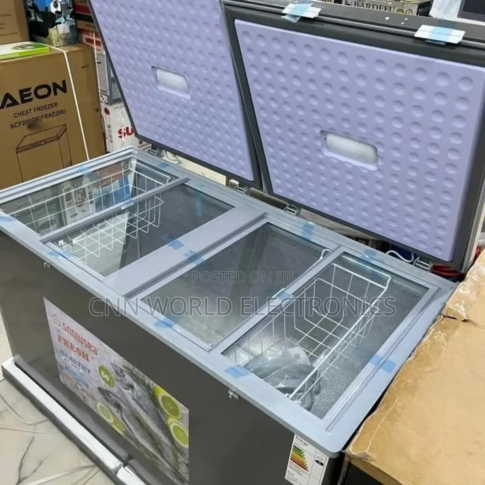 High Quality Snowsea 500l Double Door Freezer Faster Cooling Warranty