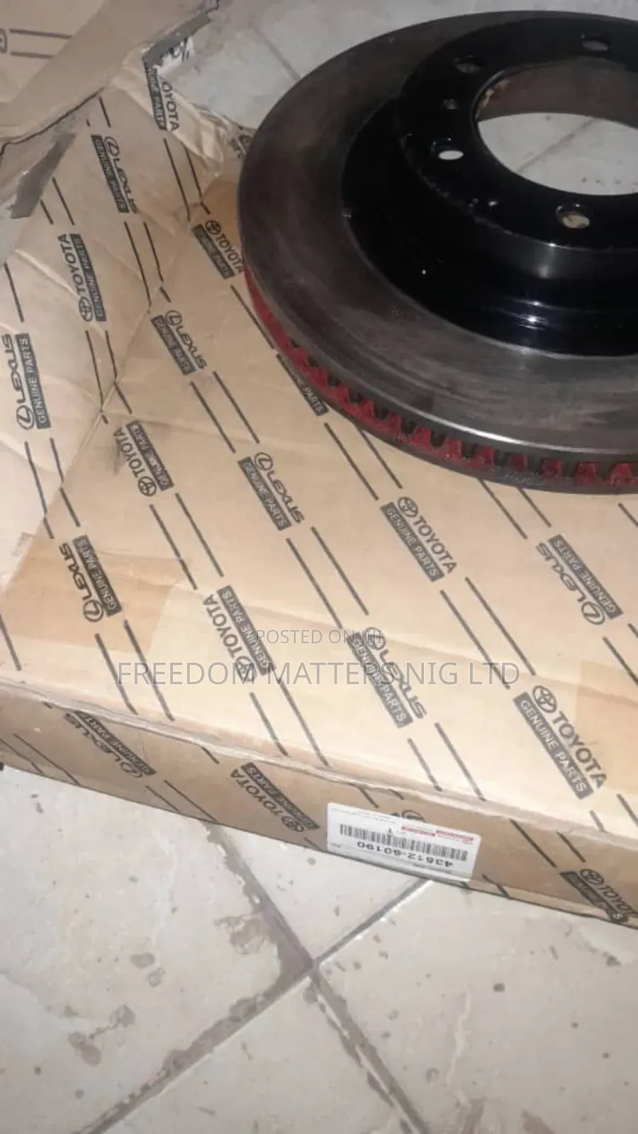Original Front Brake Disc Prado