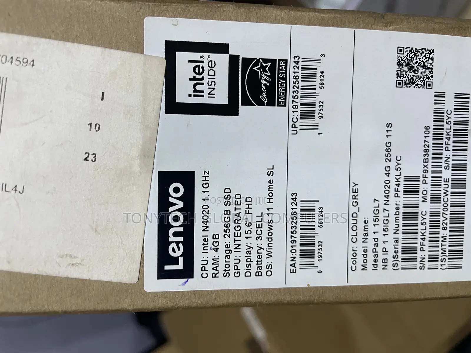 New Laptop Lenovo IdeaPad 1 4GB Intel SSD 256GB