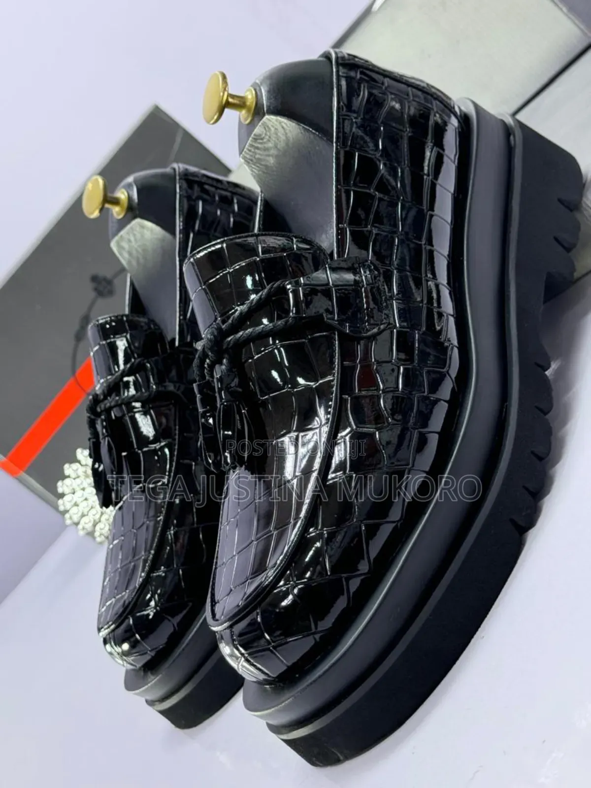 Prada Tie High Sole Shoes