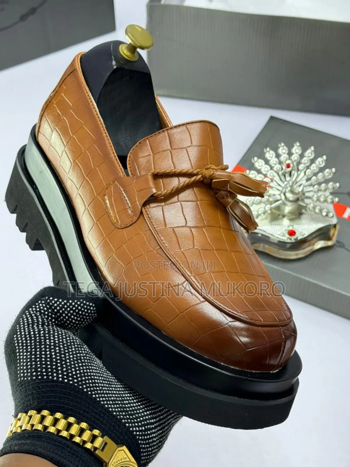 Prada Tie High Sole Shoes