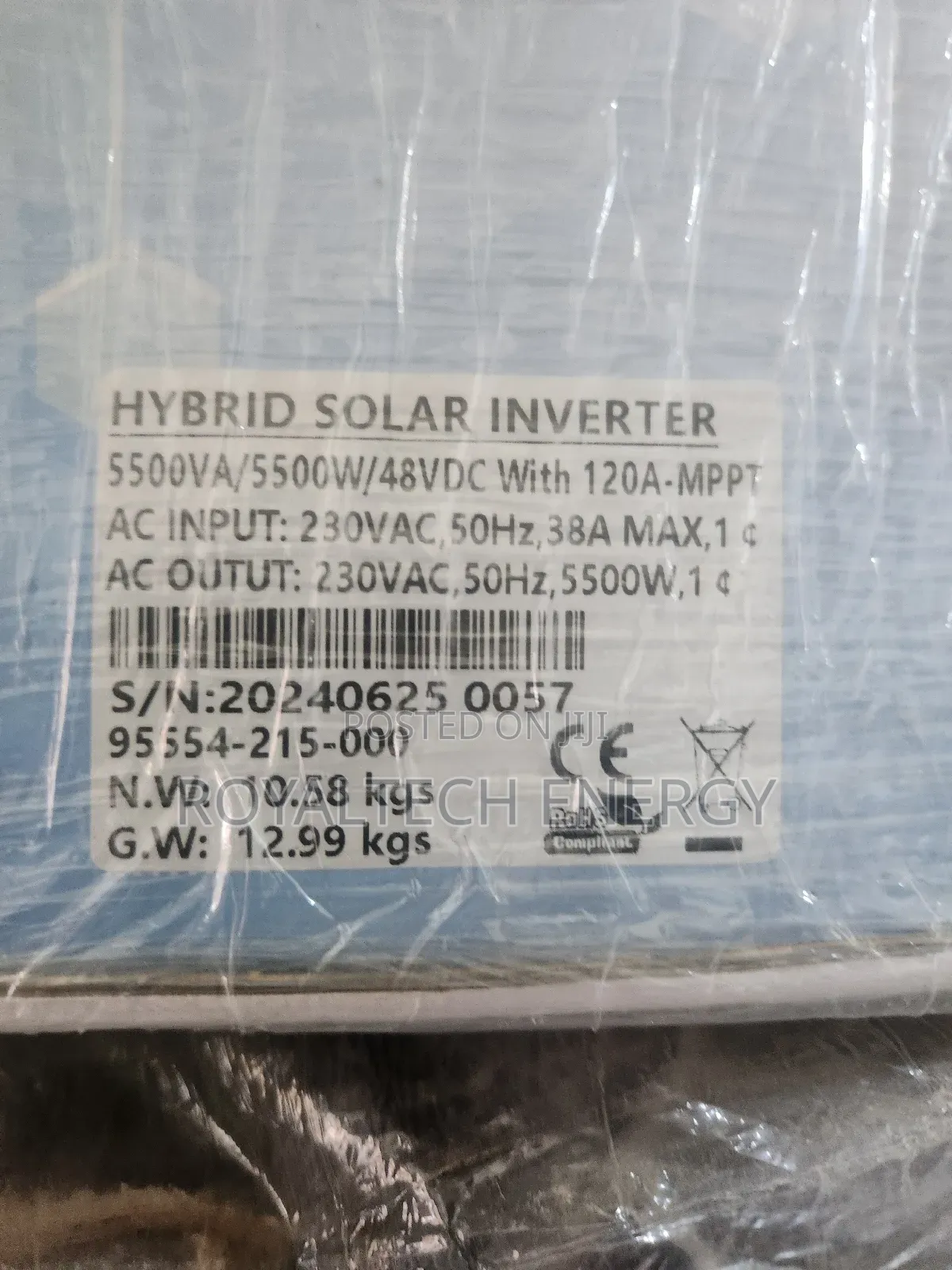 5.5kva 48v Hybrid Inverter With 120a MPPT