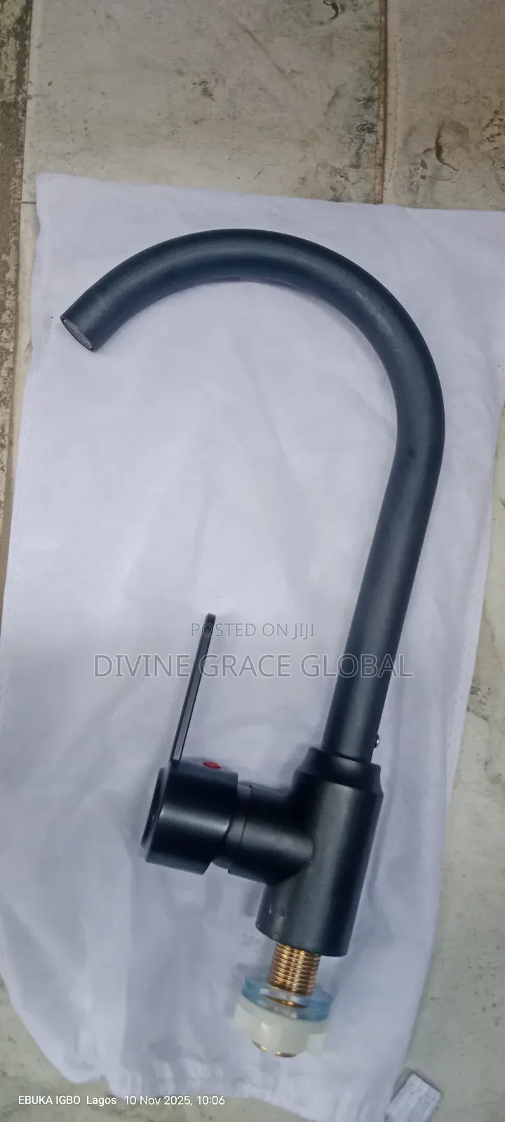 Kitchen Longer Neck Tap Black