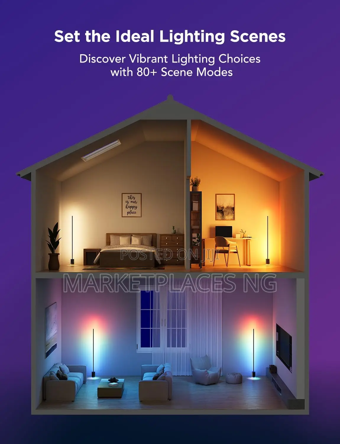 Govee Floor Lamp 2 – Smart Led Lamp - Matter, Alex, Google Home