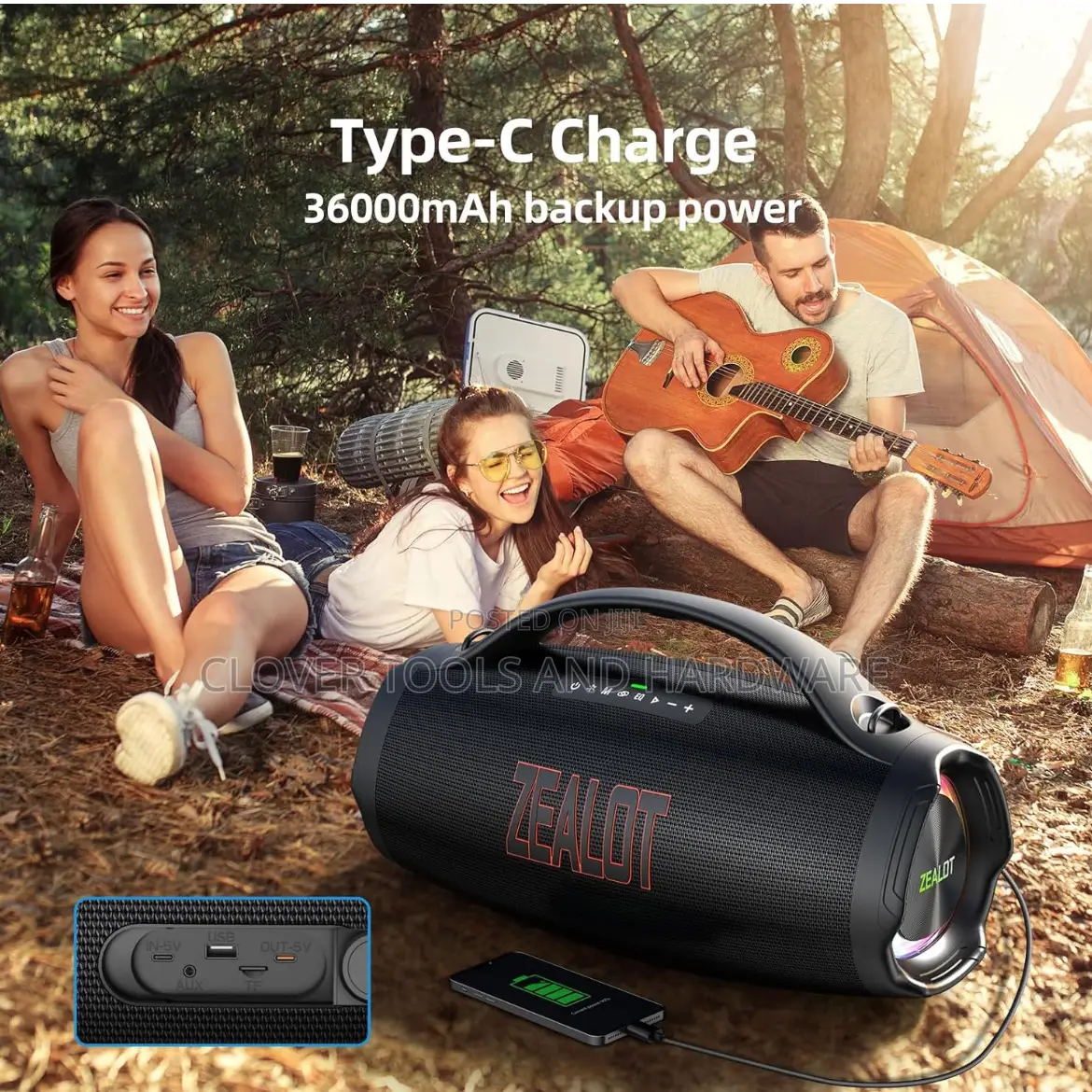 Zealot S98 Portable Bluetooth Speaker