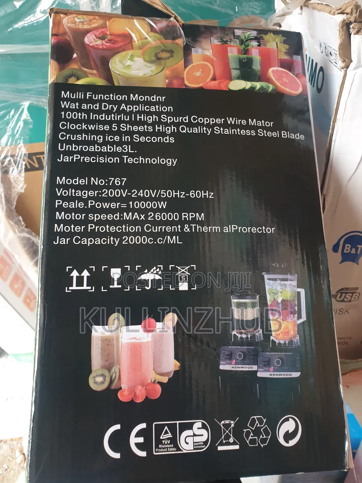 Kenwood 3l Multi Blender/Crusher Wet & Dry -1000w