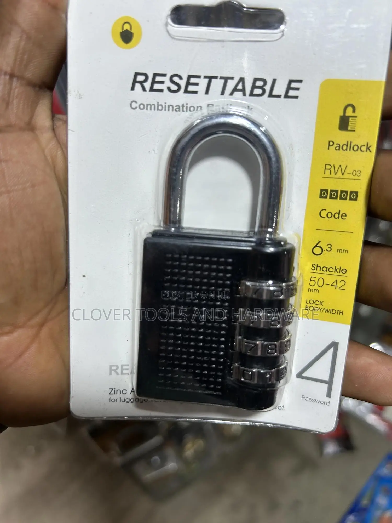 Resettable Combination Padlock (Rw-03 Model)