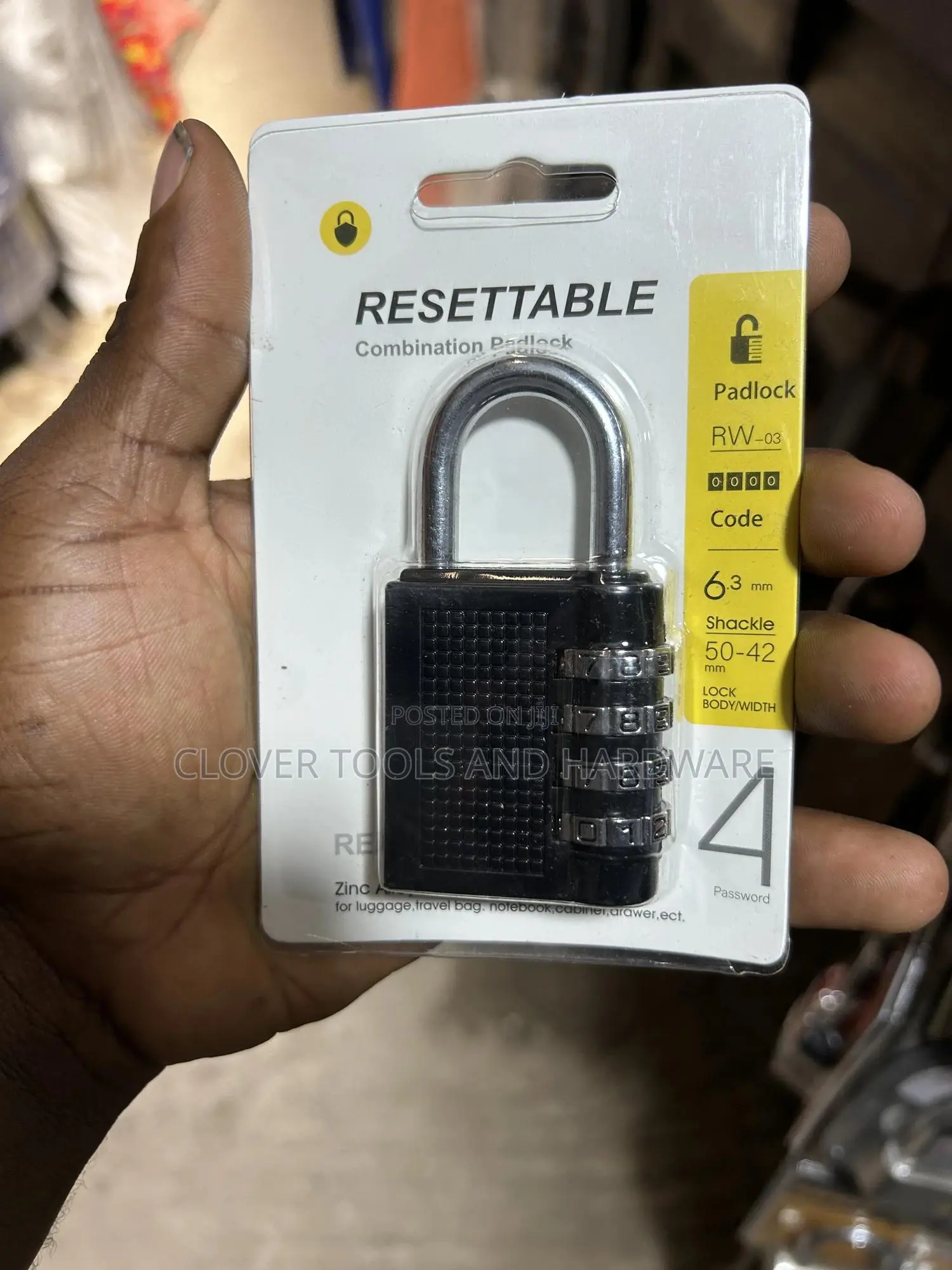 Resettable Combination Padlock (Rw-03 Model)