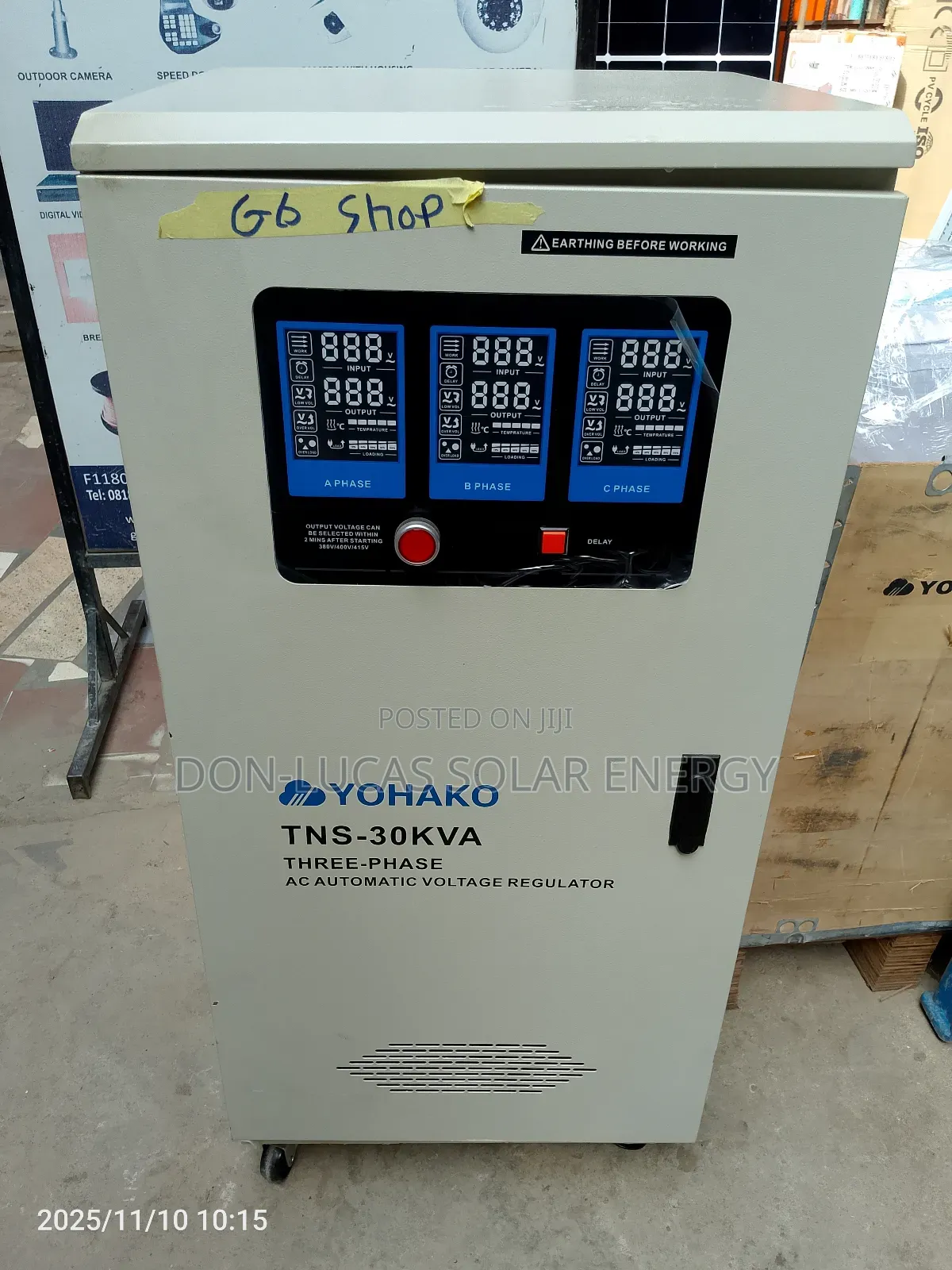 Yohaka Inverter Stabilizer Three Phase 30kva 196v