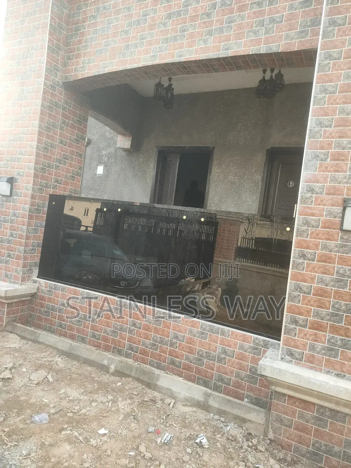 Handrail Glass With Pipe