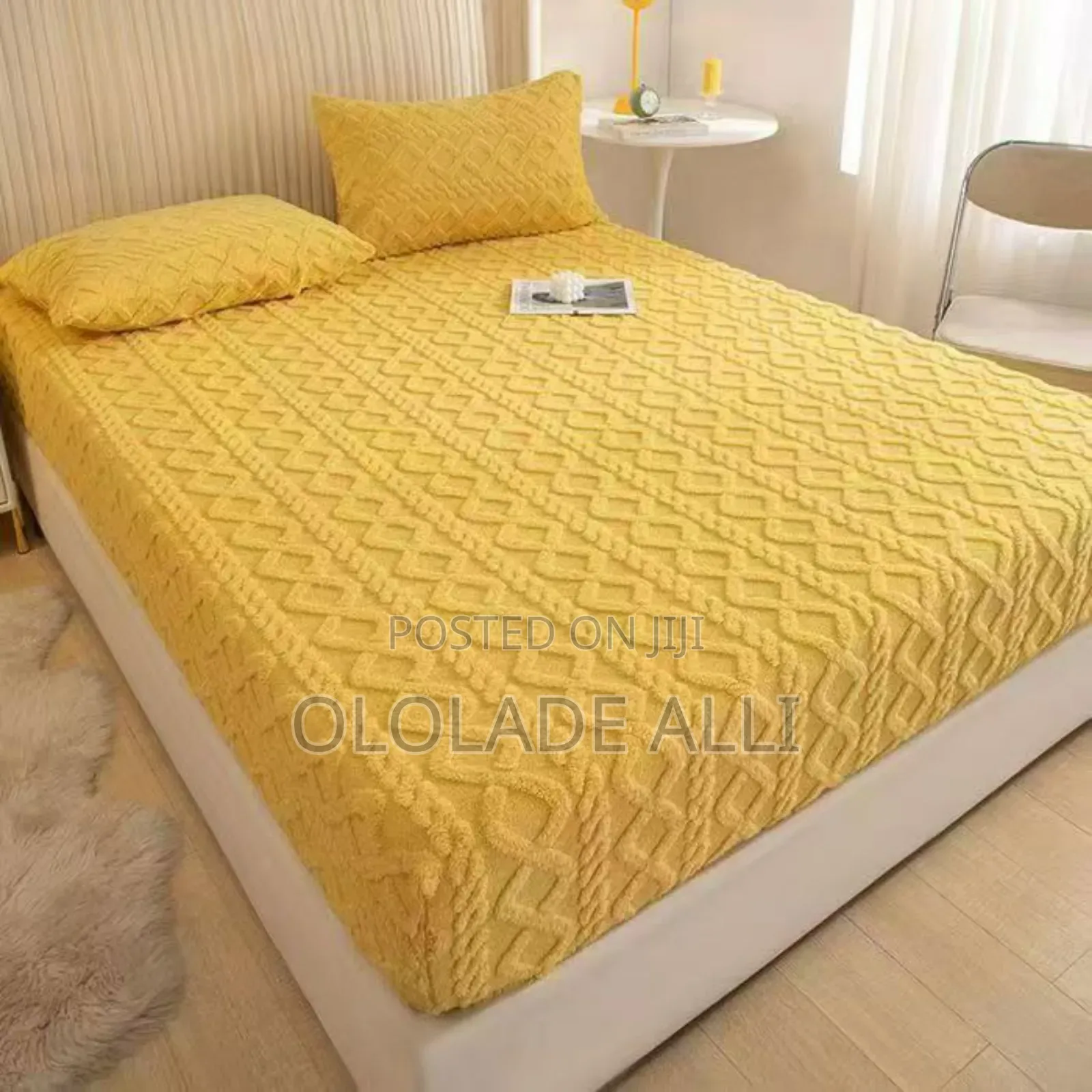 Velvet Fitted Sheet for Twin Double Size Bed