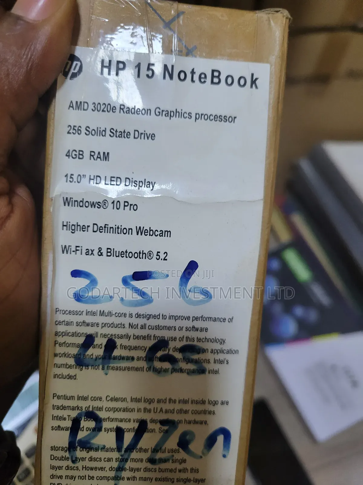 New Laptop HP 15-da2933nia 4GB AMD Ryzen 5 SSD 256GB
