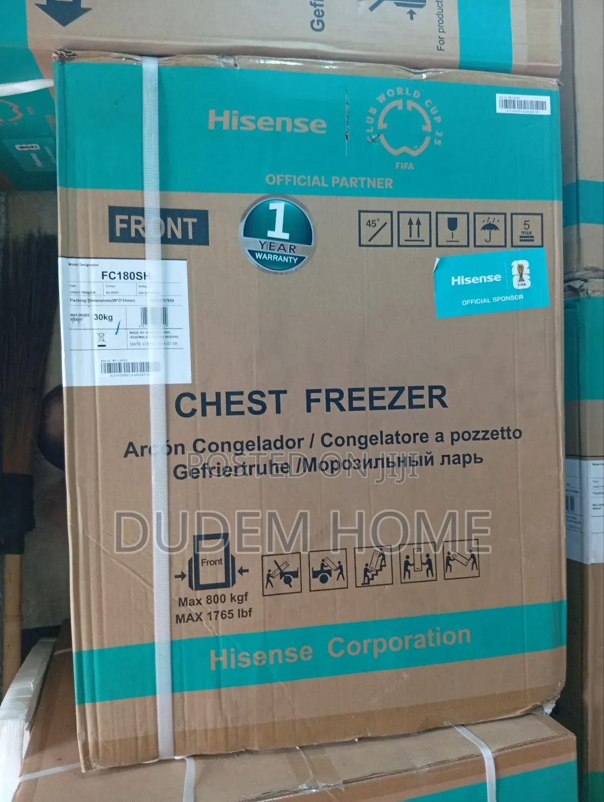 Hisense Chest Freezer 142litrs (Fc180sh)