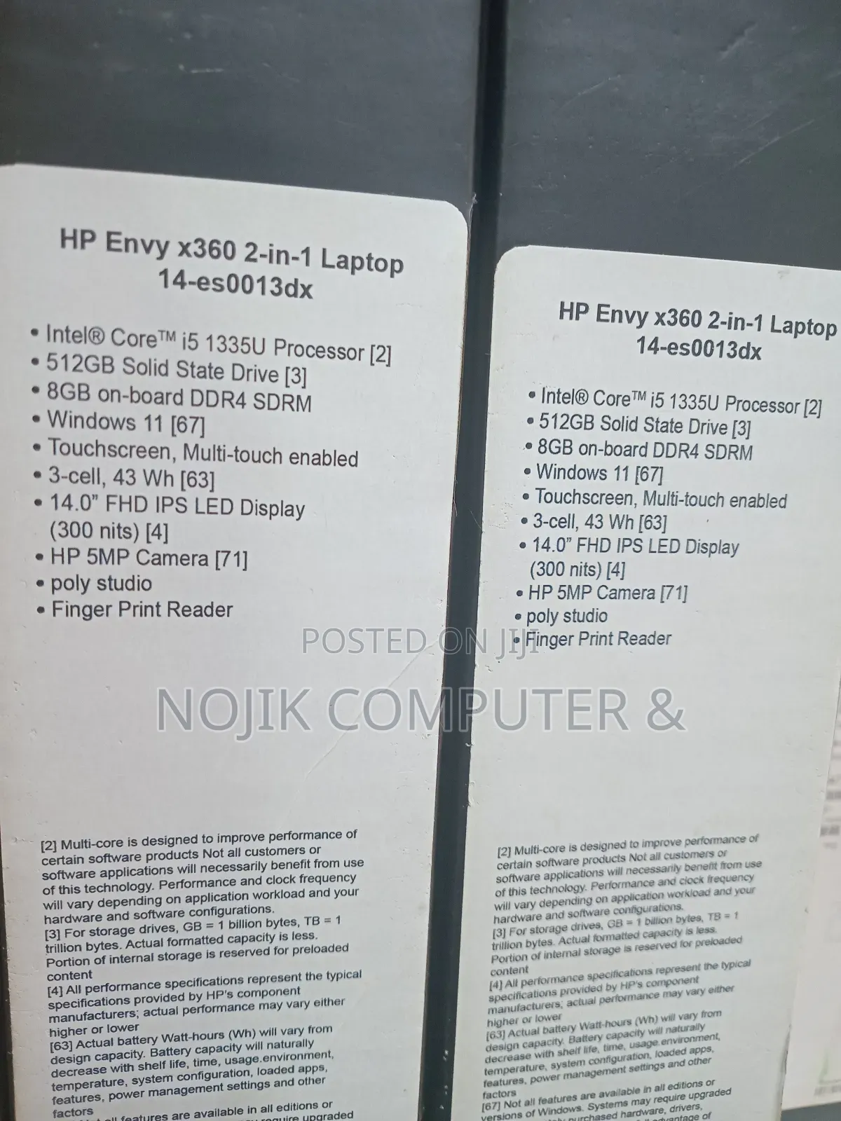 New Laptop HP Envy x360 8GB Intel Core i5 SSD 512GB