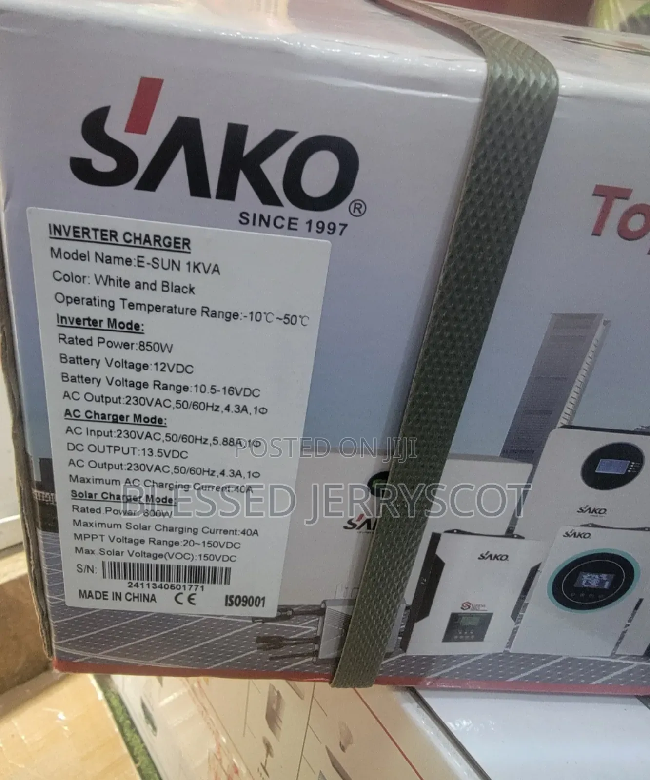Sako 1kva 12v Solar Hybrid Inverter Available In Stock.