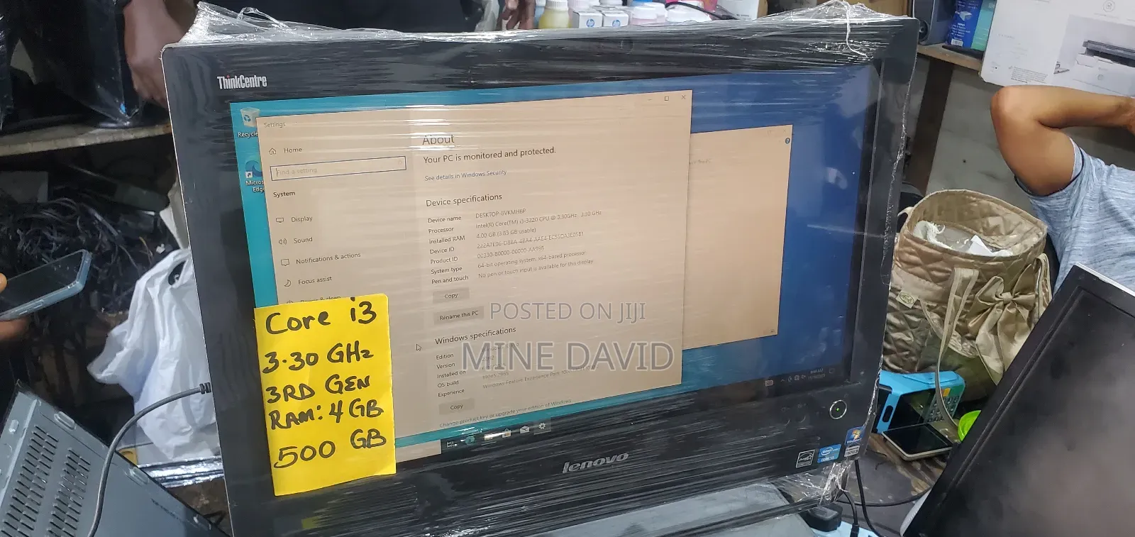 Desktop Computer Lenovo ThinkCentre Neo 50T 4GB Intel Core I3 HDD 512GB