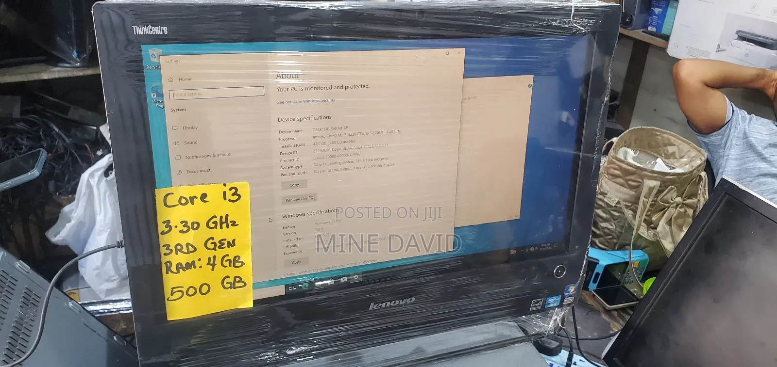 Desktop Computer Lenovo ThinkCentre Neo 50T 4GB Intel Core I3 HDD 512GB