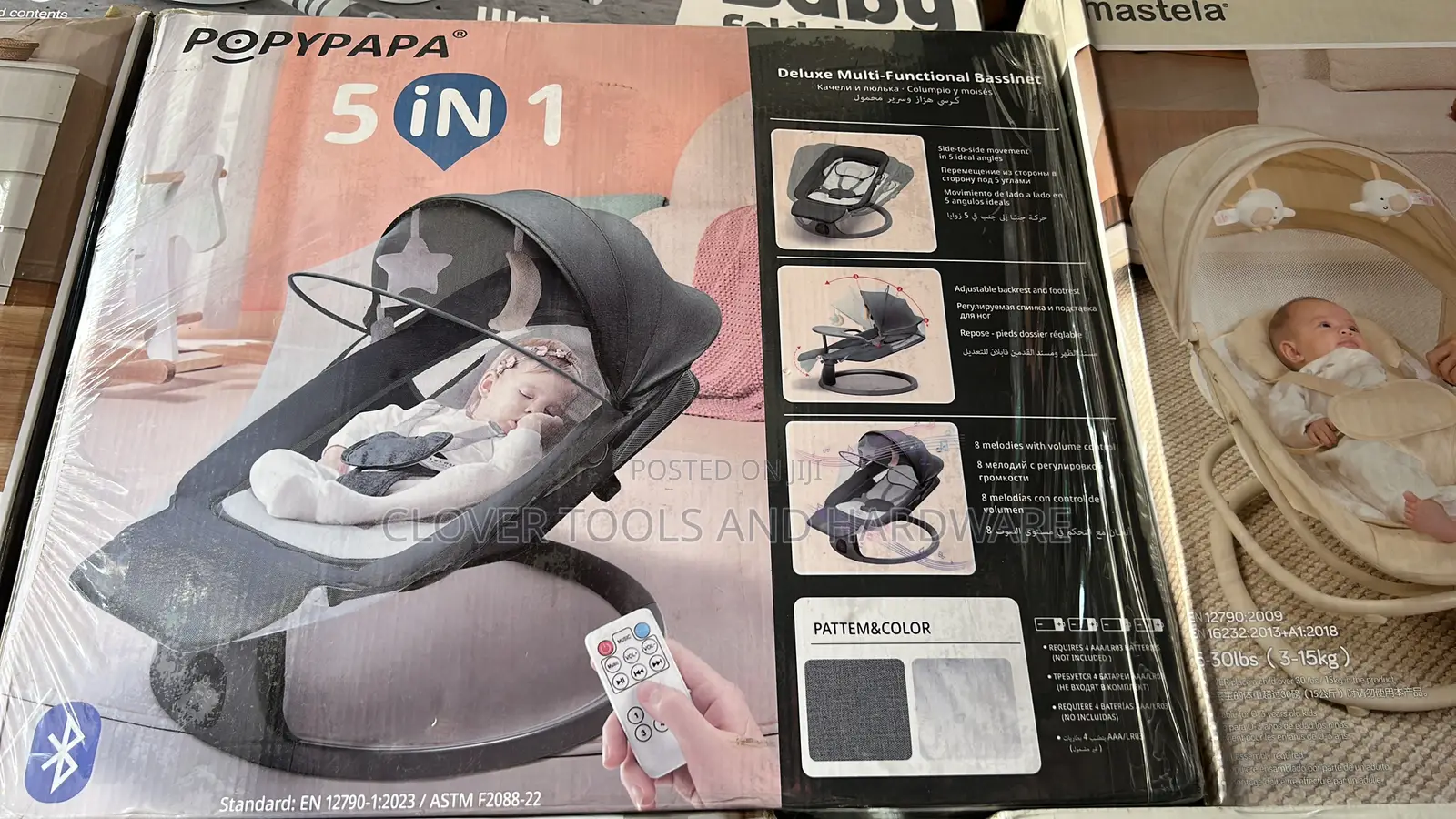 Deluxe Multi-Functional Bassinet 5*1 , Poppy Papa