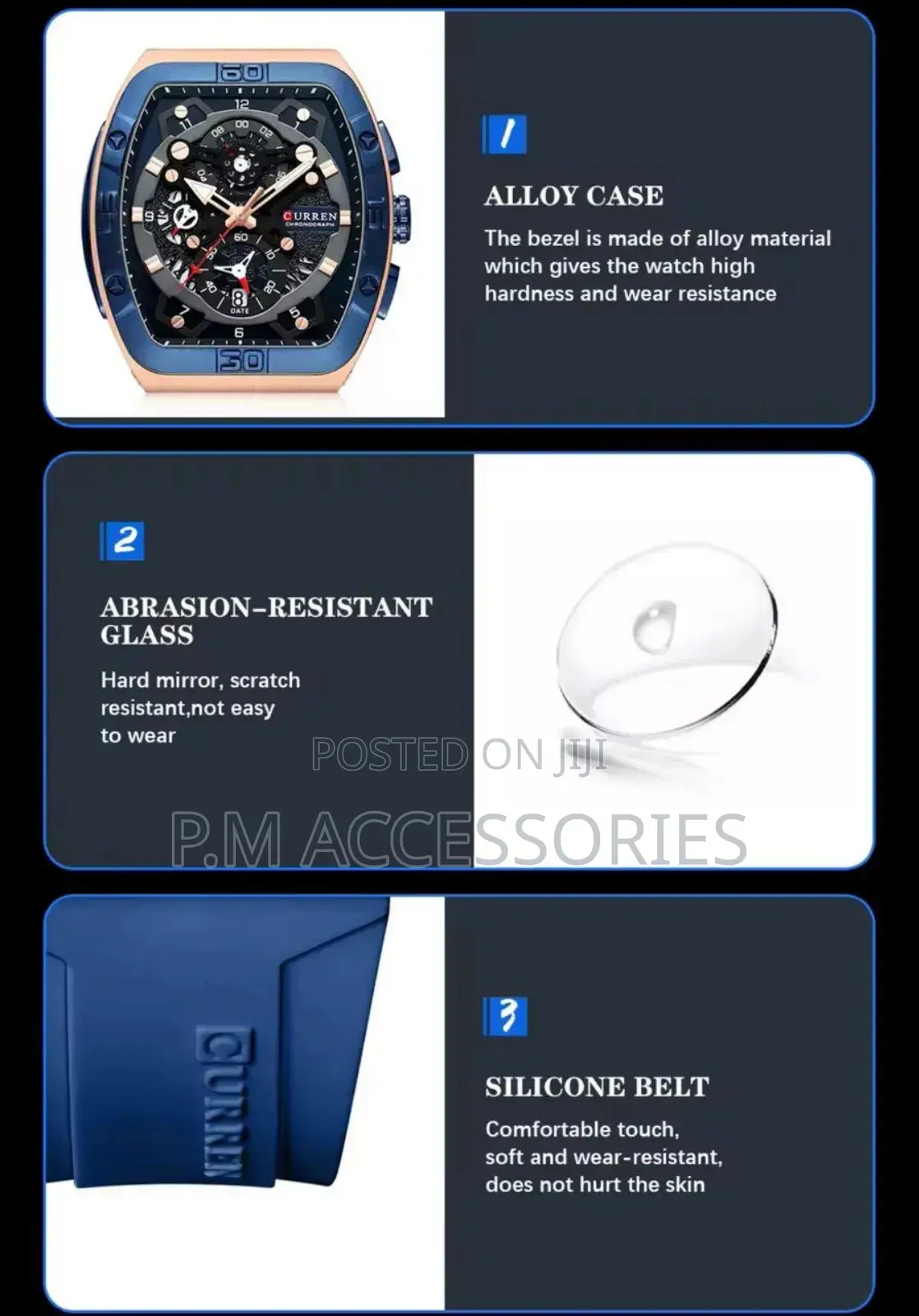 Curren Rubber Watch for Men