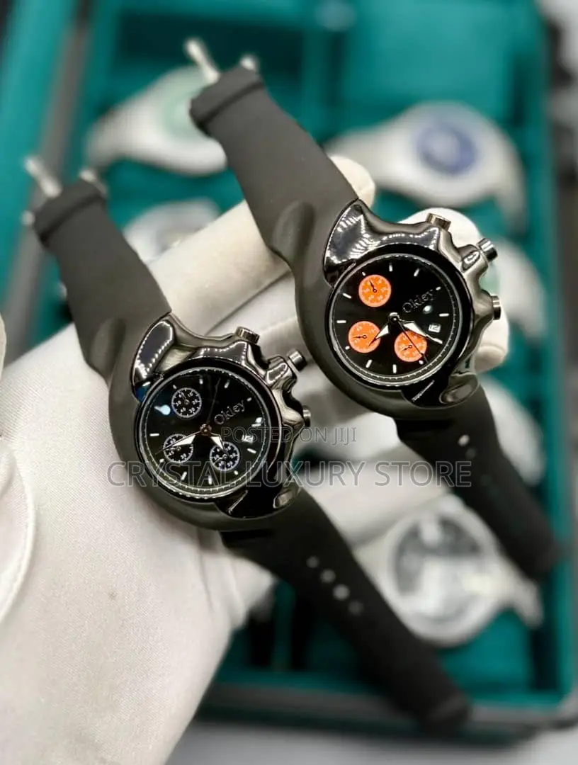 Oklay Quality Luxury Rubber Strap Wristwatch
