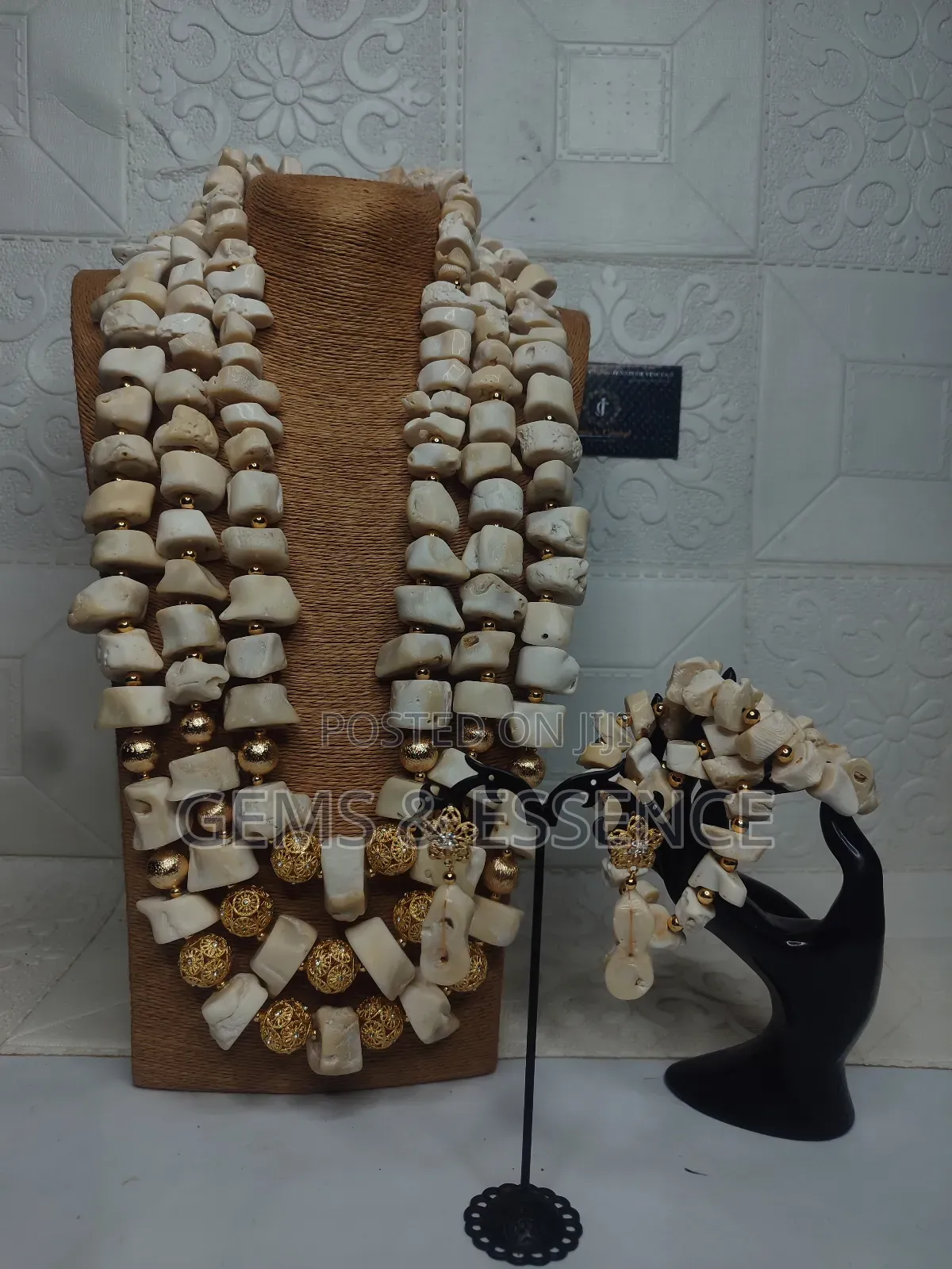 Ivory Bamboo Coral Set