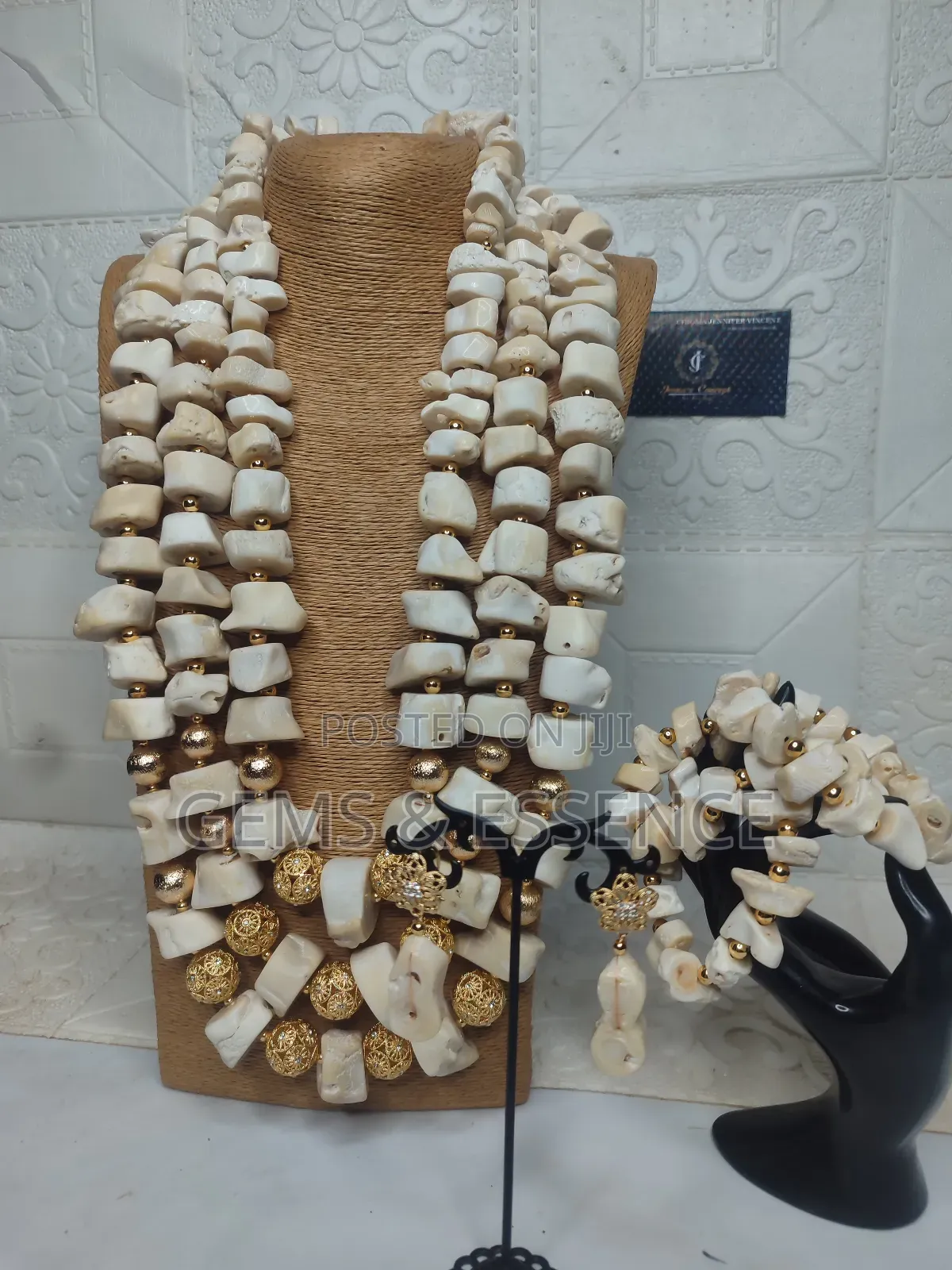 Ivory Bamboo Coral Set