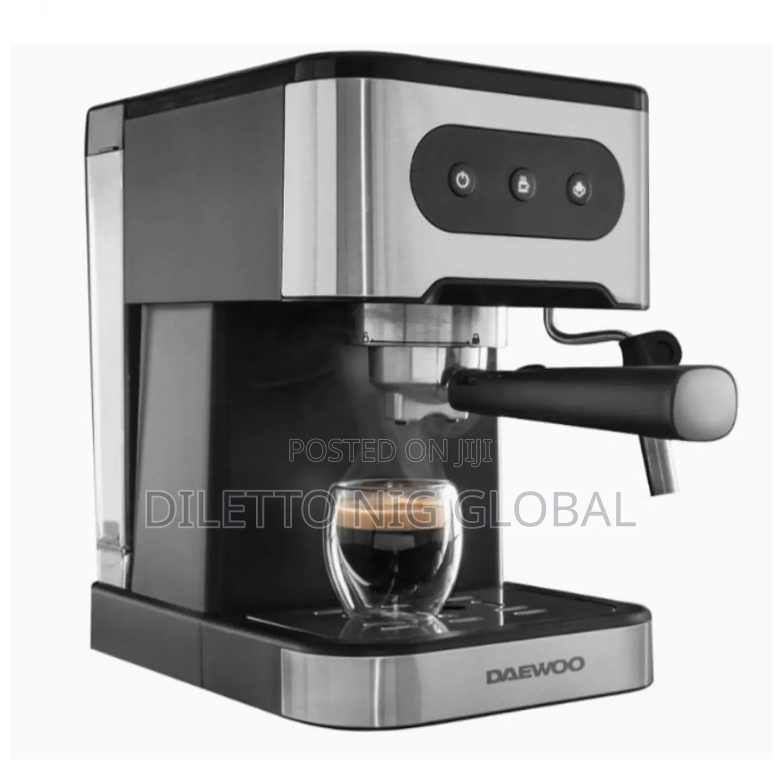 Daewoo 20-Bar Pressure Espresso Coffee Maker With Steam Wand