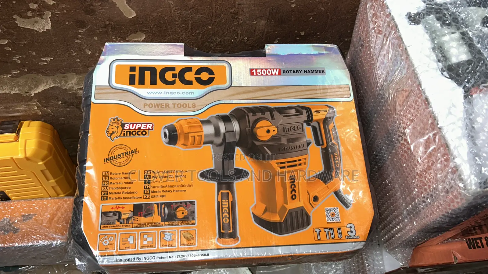 Ingco Heavy Duty Rotary Hammer Drill SDS Plus 1500w Ingco Rh150028