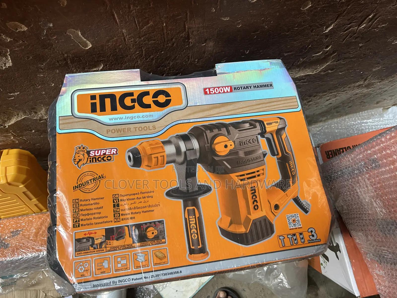 Ingco Heavy Duty Rotary Hammer Drill SDS Plus 1500w Ingco Rh150028