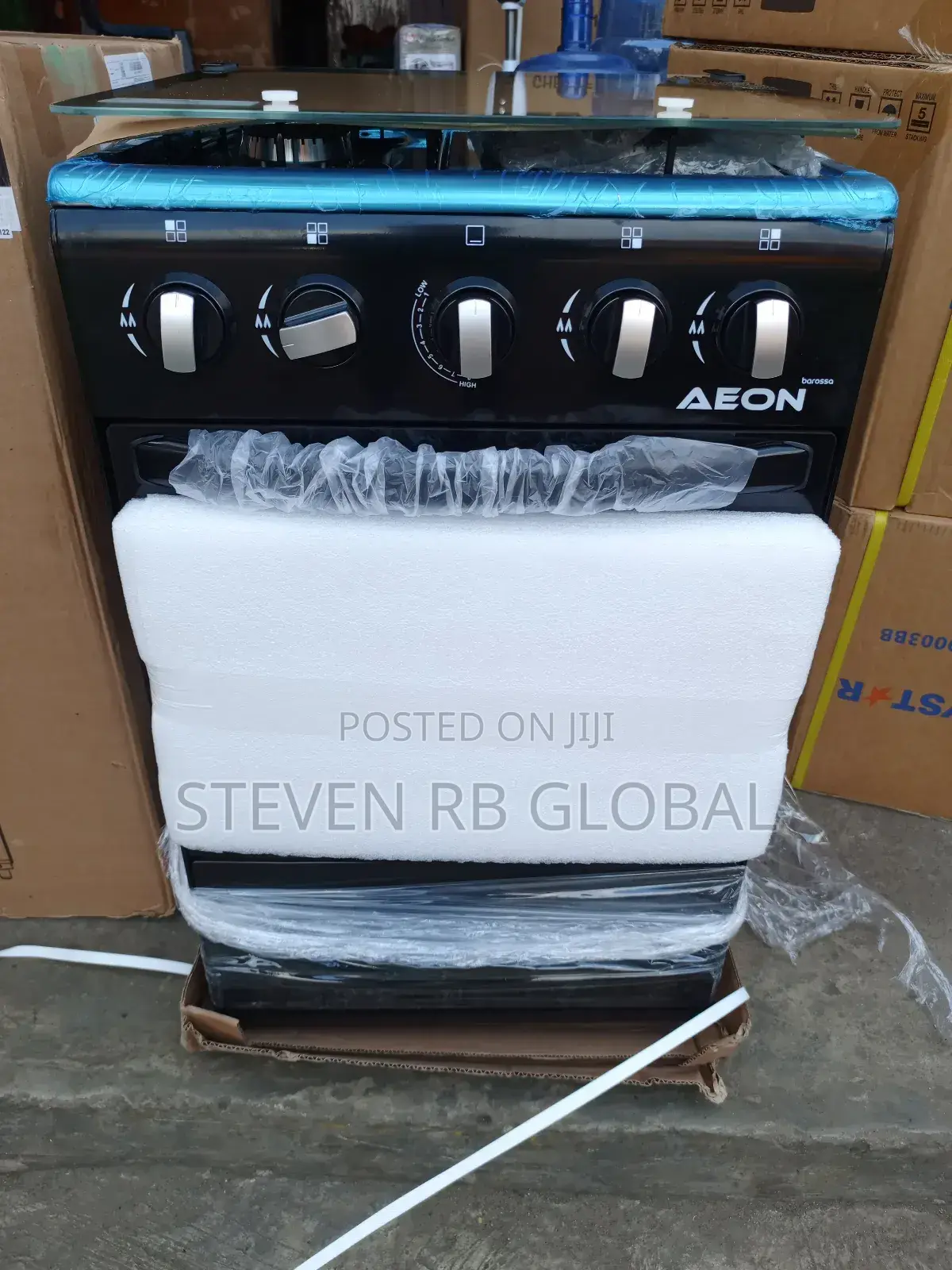 Aeon 4 Gas Burner 50x50 Standing Cooker (Model: Agc5040)