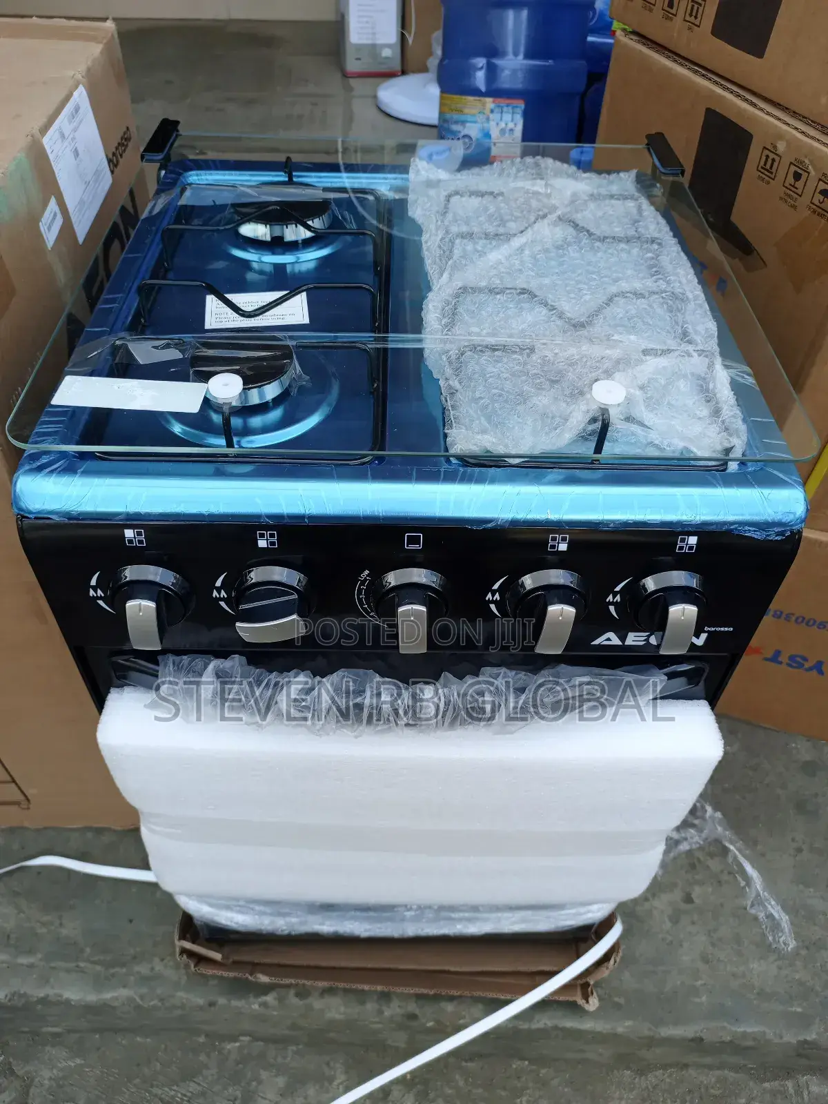 Aeon 4 Gas Burner 50x50 Standing Cooker (Model: Agc5040)