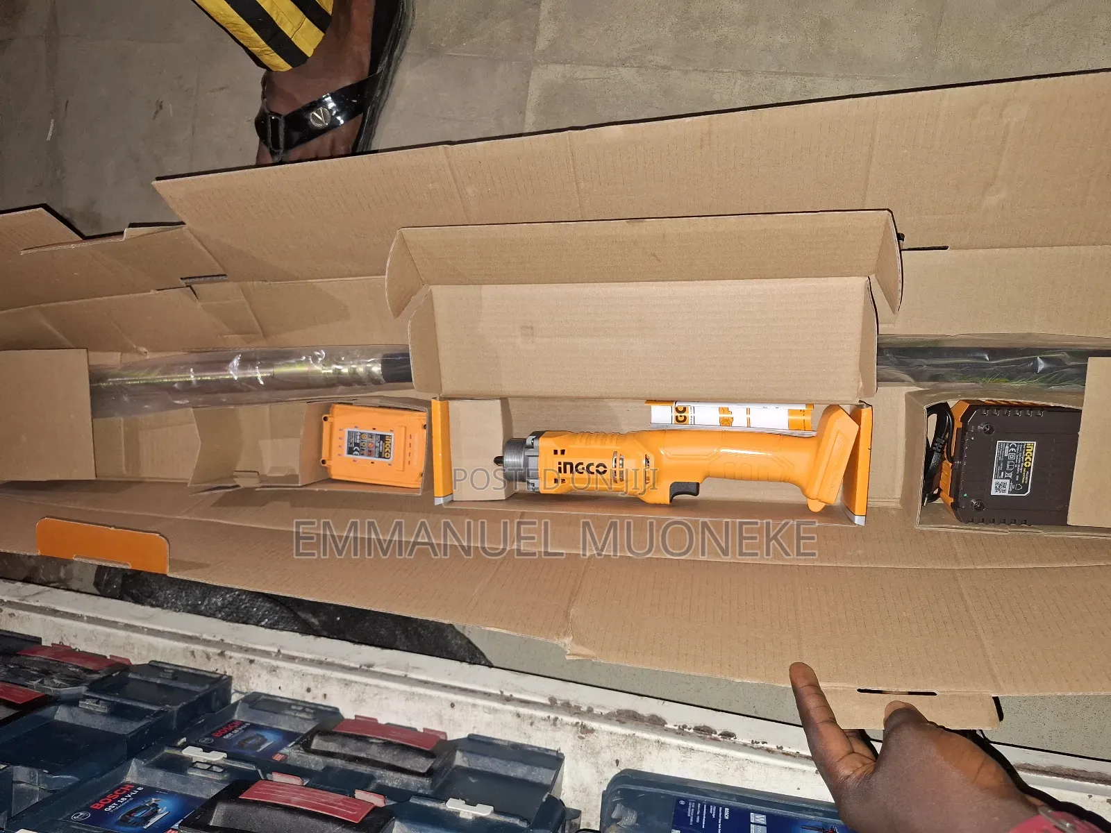 20v Lithium-ion Concrete Vibrator Battery Poker Machine