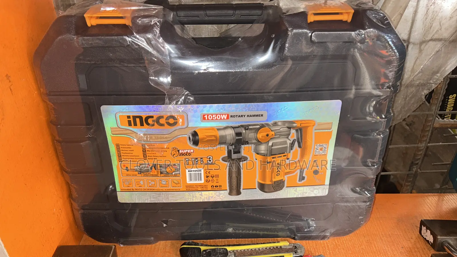 Ingco 1050w Heavy-Duty Rotary Hammer Drill With SDS Plus – Rh10506