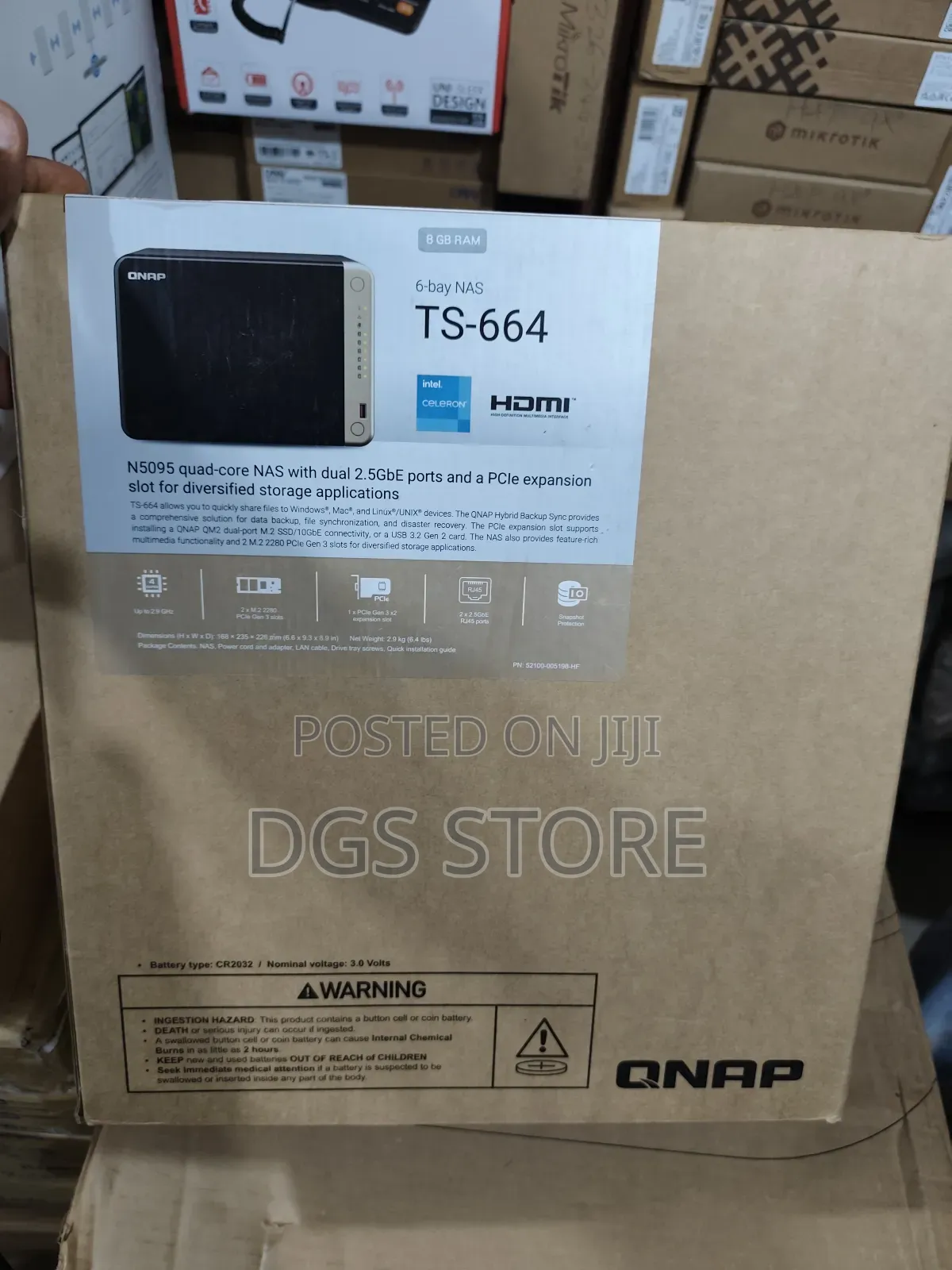 Qnap 8gb Ram 6 Bay Nas Enclosure Ts 664