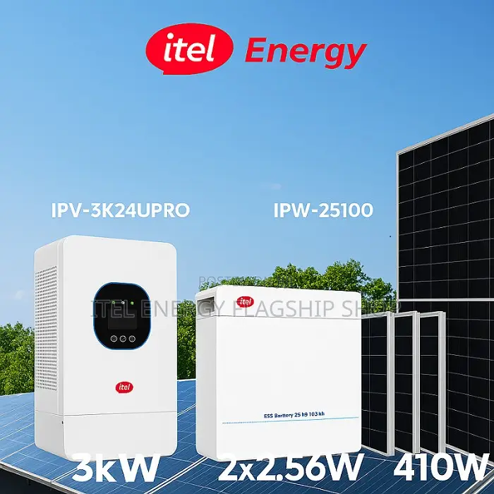 3kw/24v+2.5kwh/24v Lithium+410w Panel