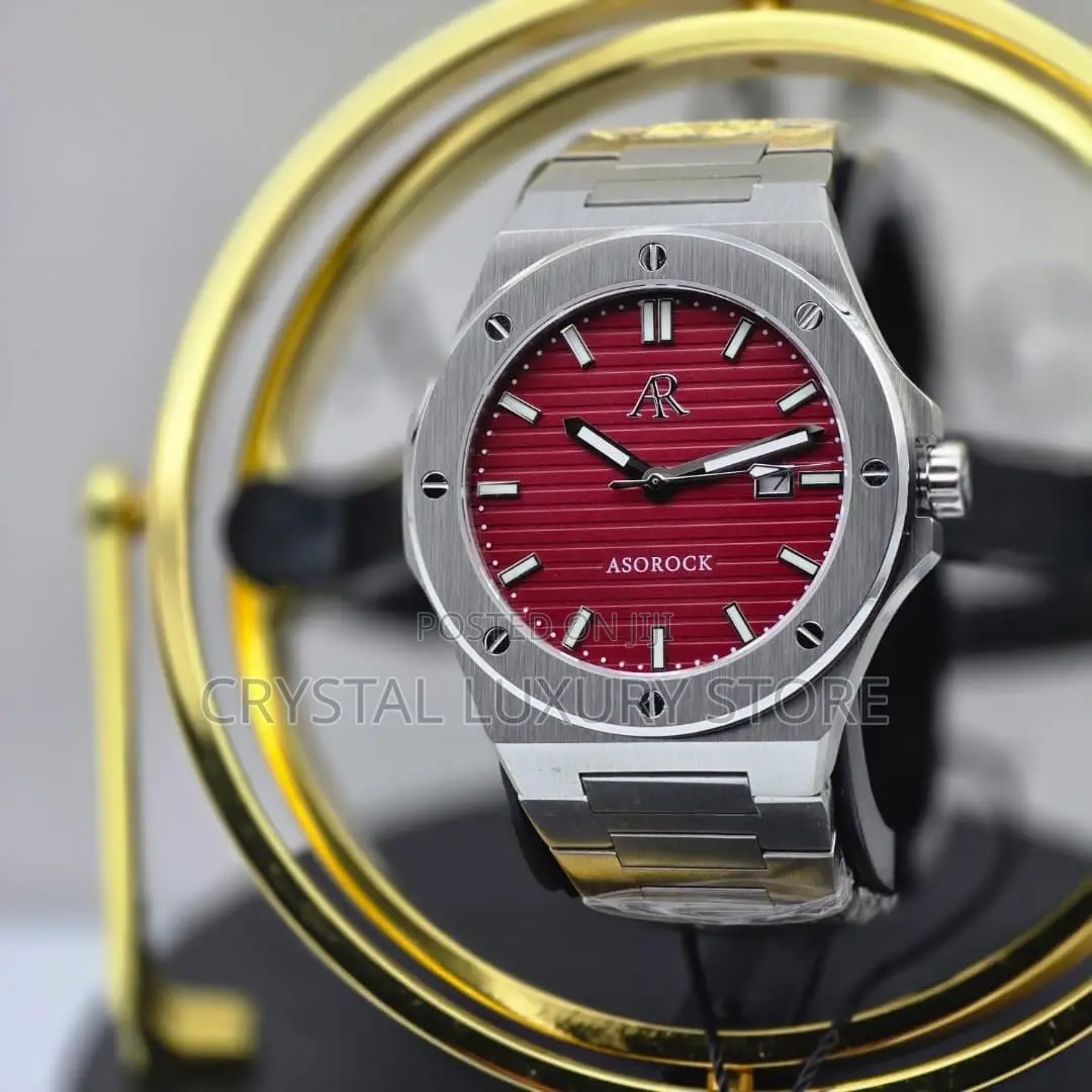 Asorock Quality Luxury Men Automatic Engine Wristwatch