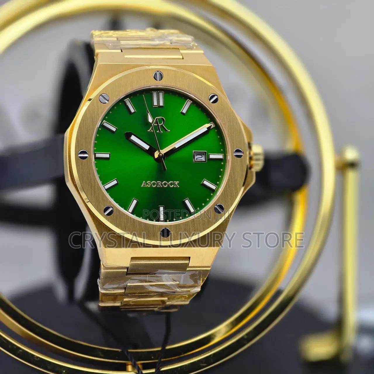 Asorock Quality Luxury Men Automatic Engine Wristwatch