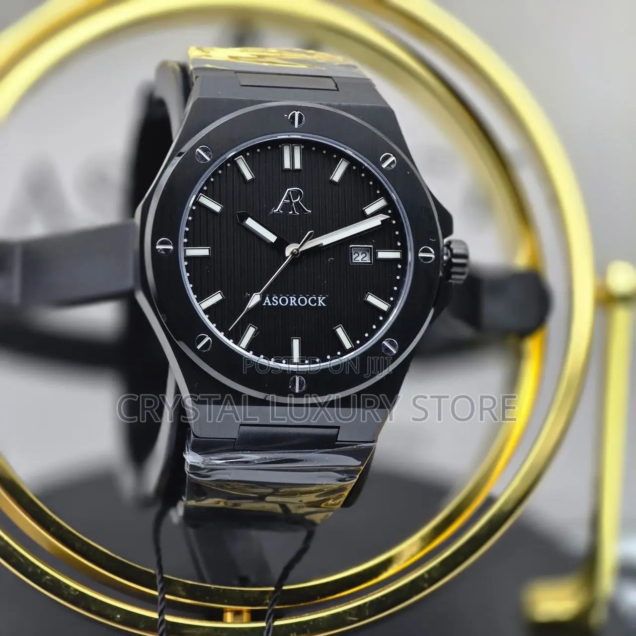 Asorock Quality Luxury Men Automatic Engine Wristwatch