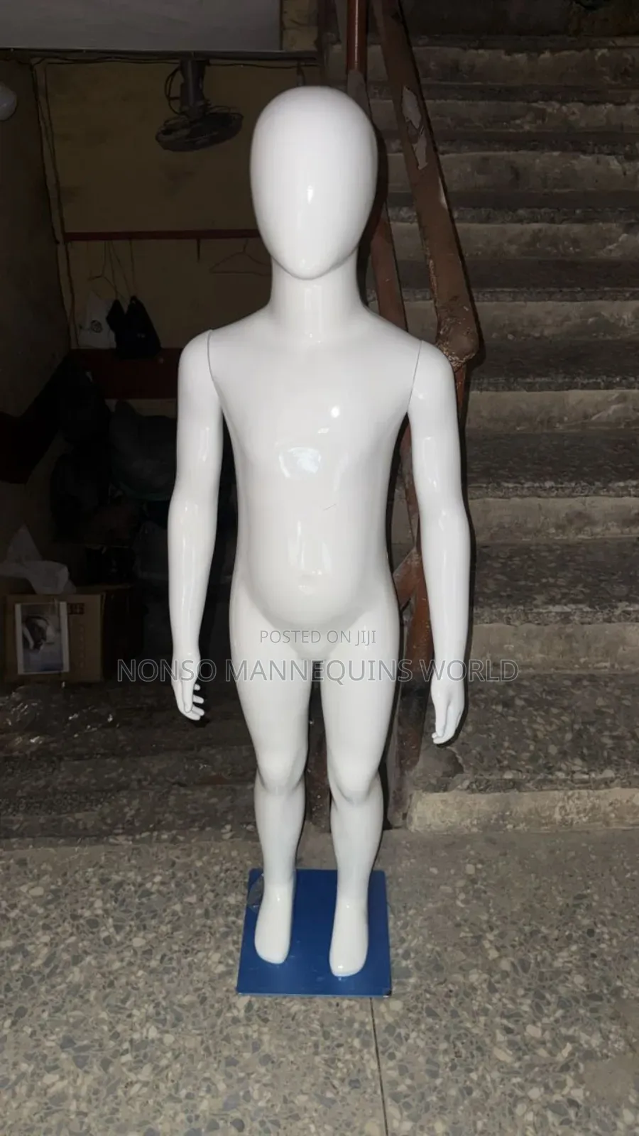 Unisex Glossy White Age 8 To 12 Years Kids Mannequin