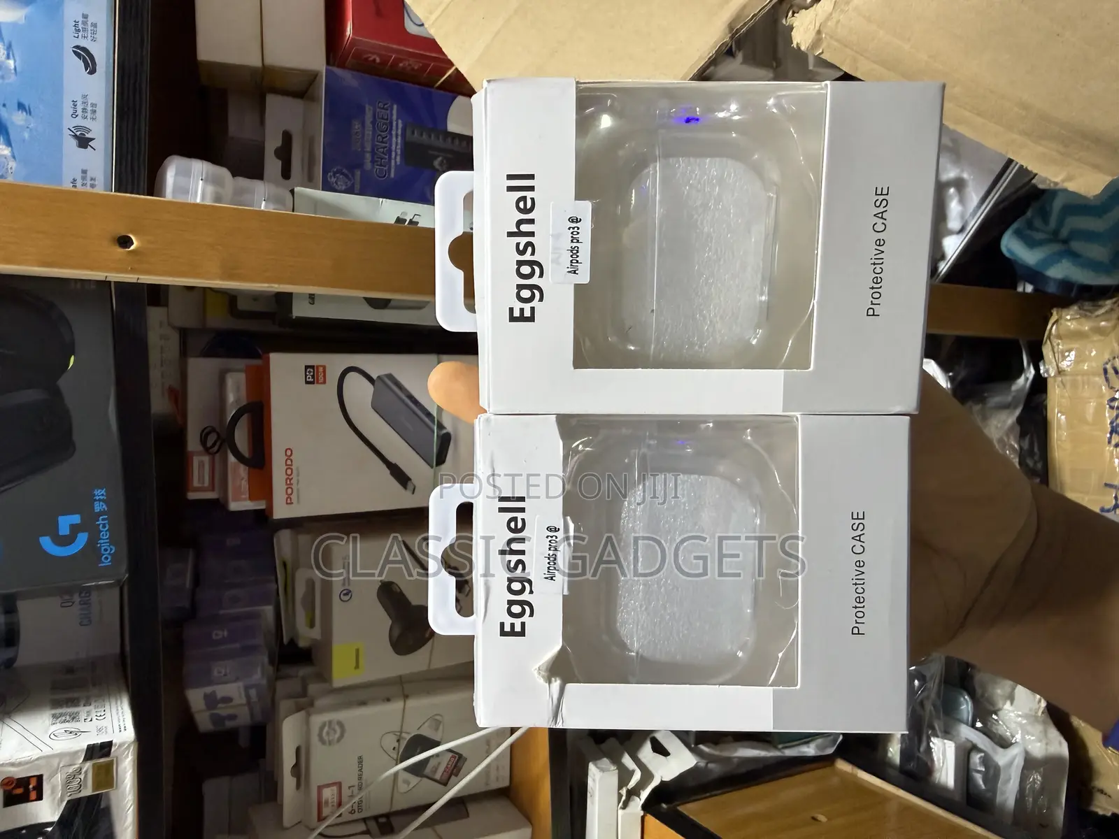 Crystal Clear Soft Rubber Case With Hook for Airpod Pro 3 (2025)